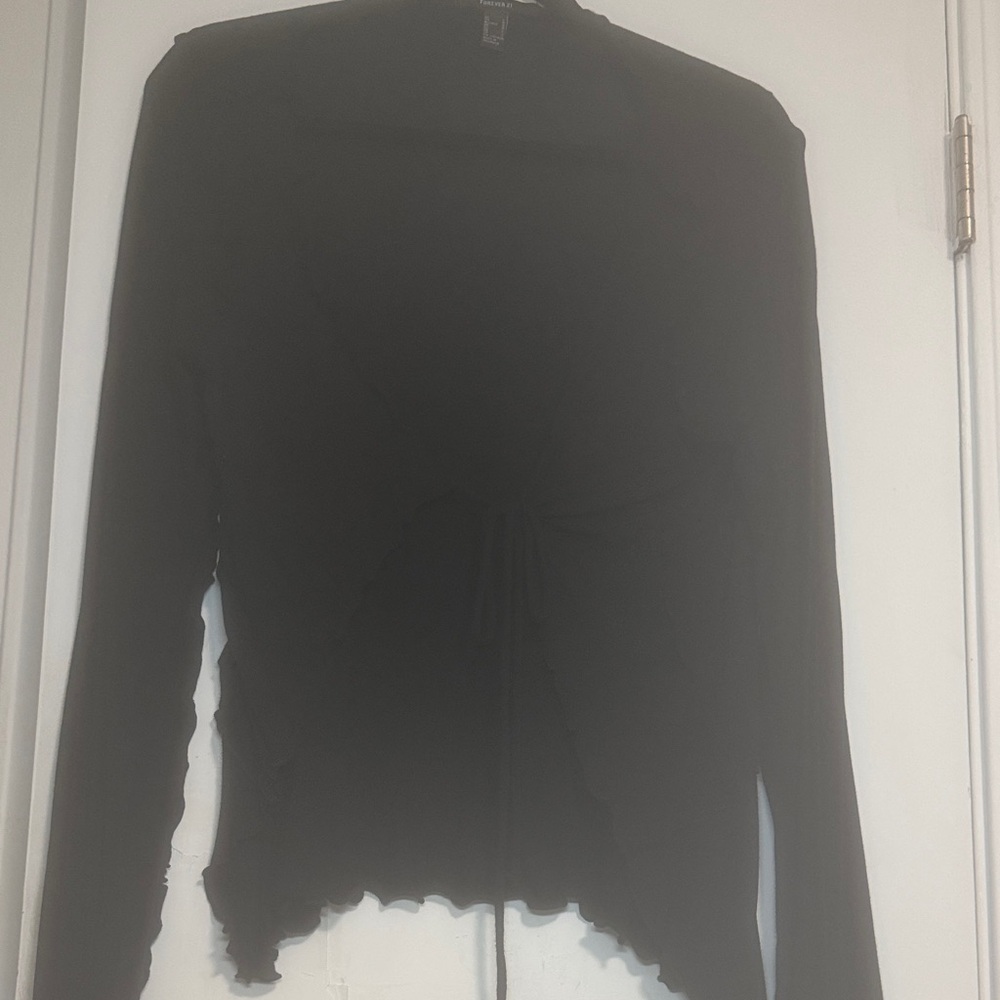 Forever 21 Black Long Sleeve Top